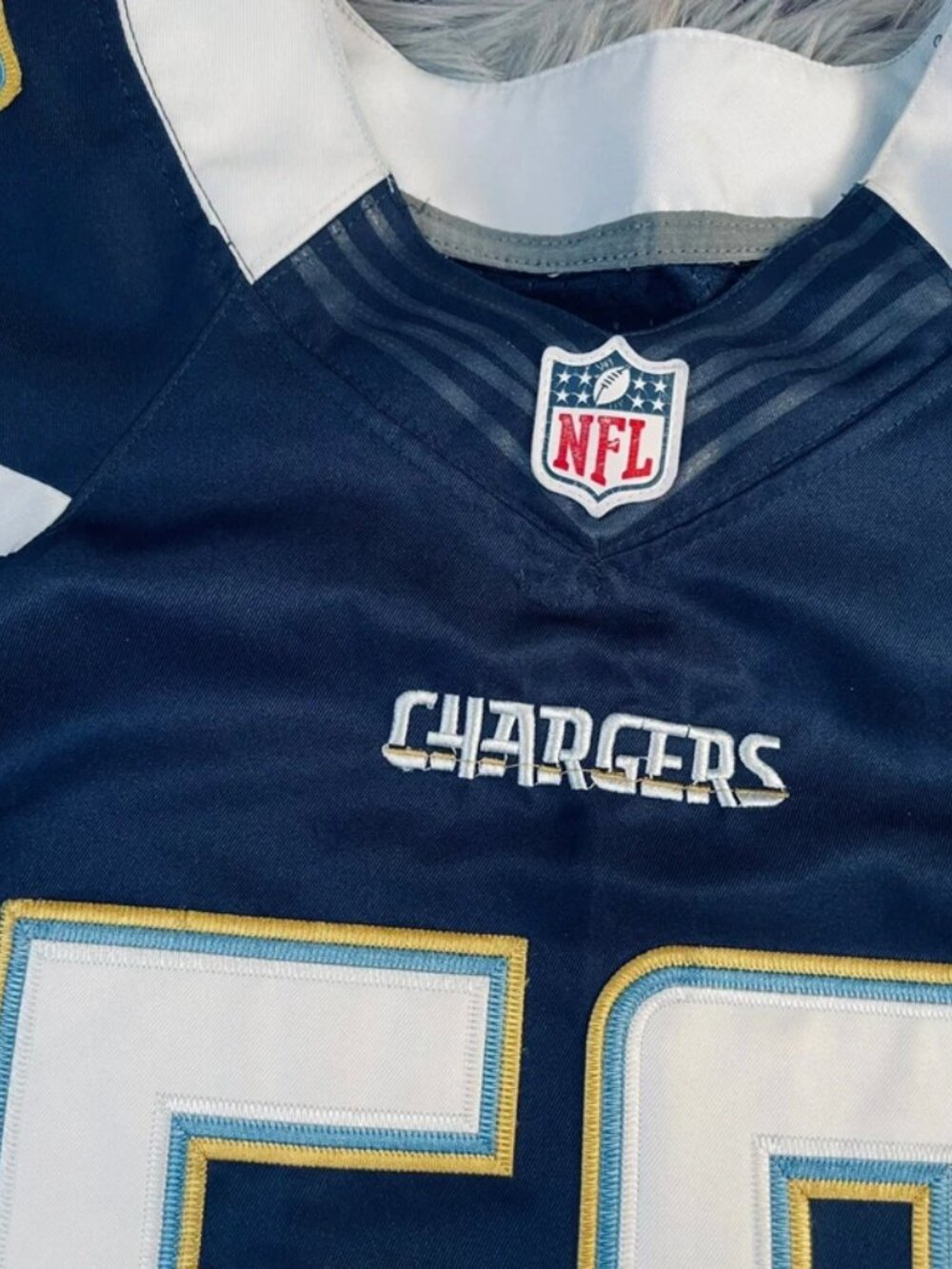 NFL Los Angeles Chargers Te’D #50 Game Jersey size 44 - Picture 4 of 5